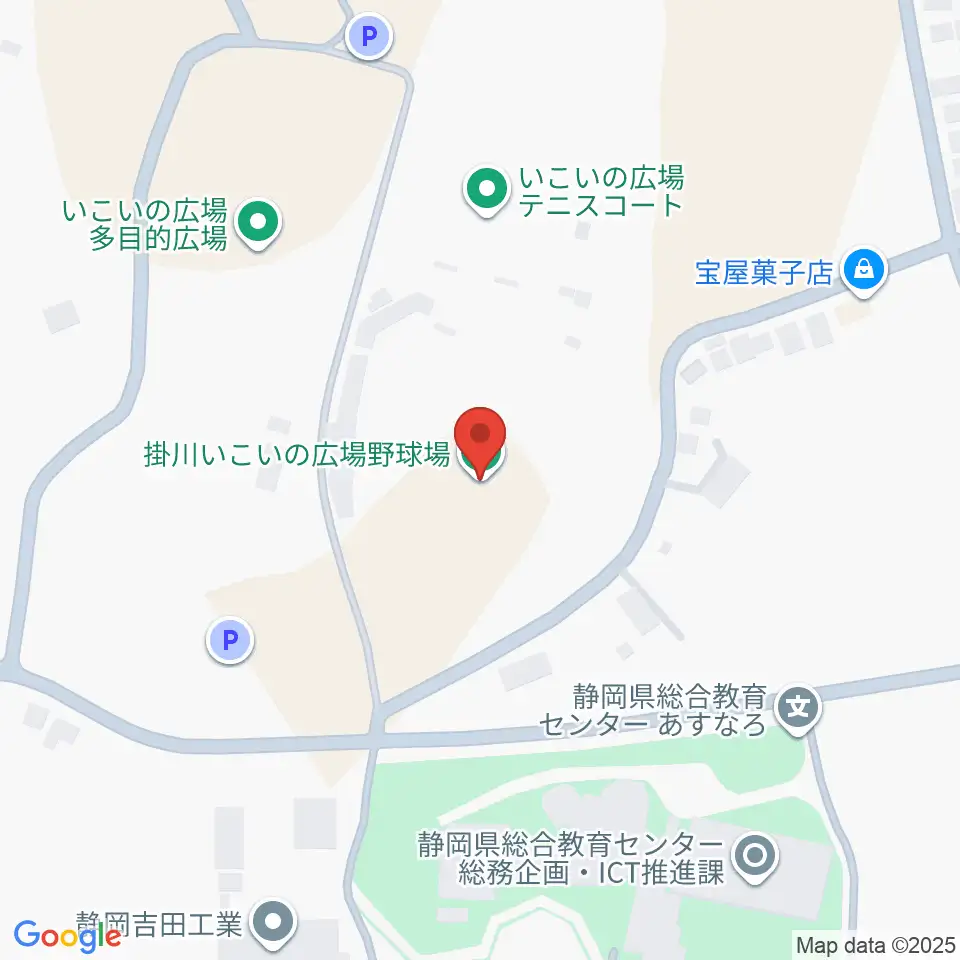掛川市いこいの広場野球場周辺のホテル一覧地図