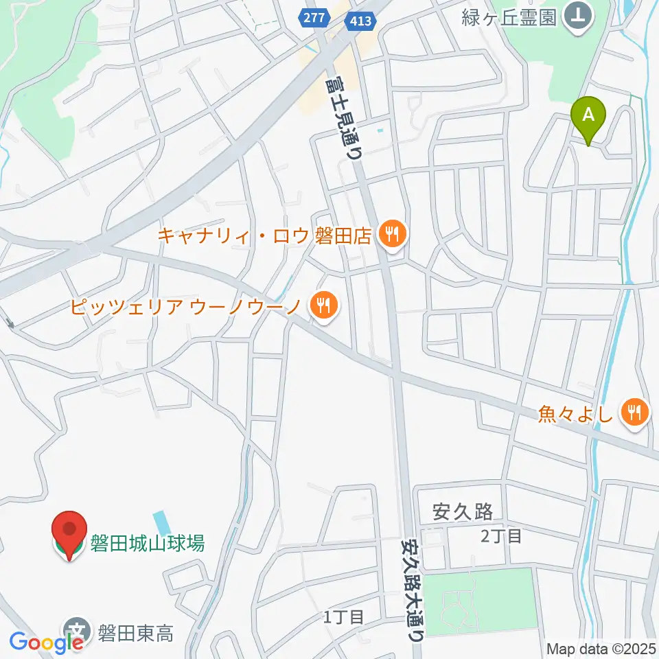 磐田城山球場周辺のホテル一覧地図