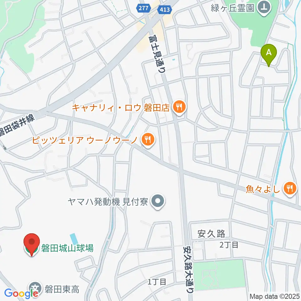 磐田城山球場周辺のホテル一覧地図