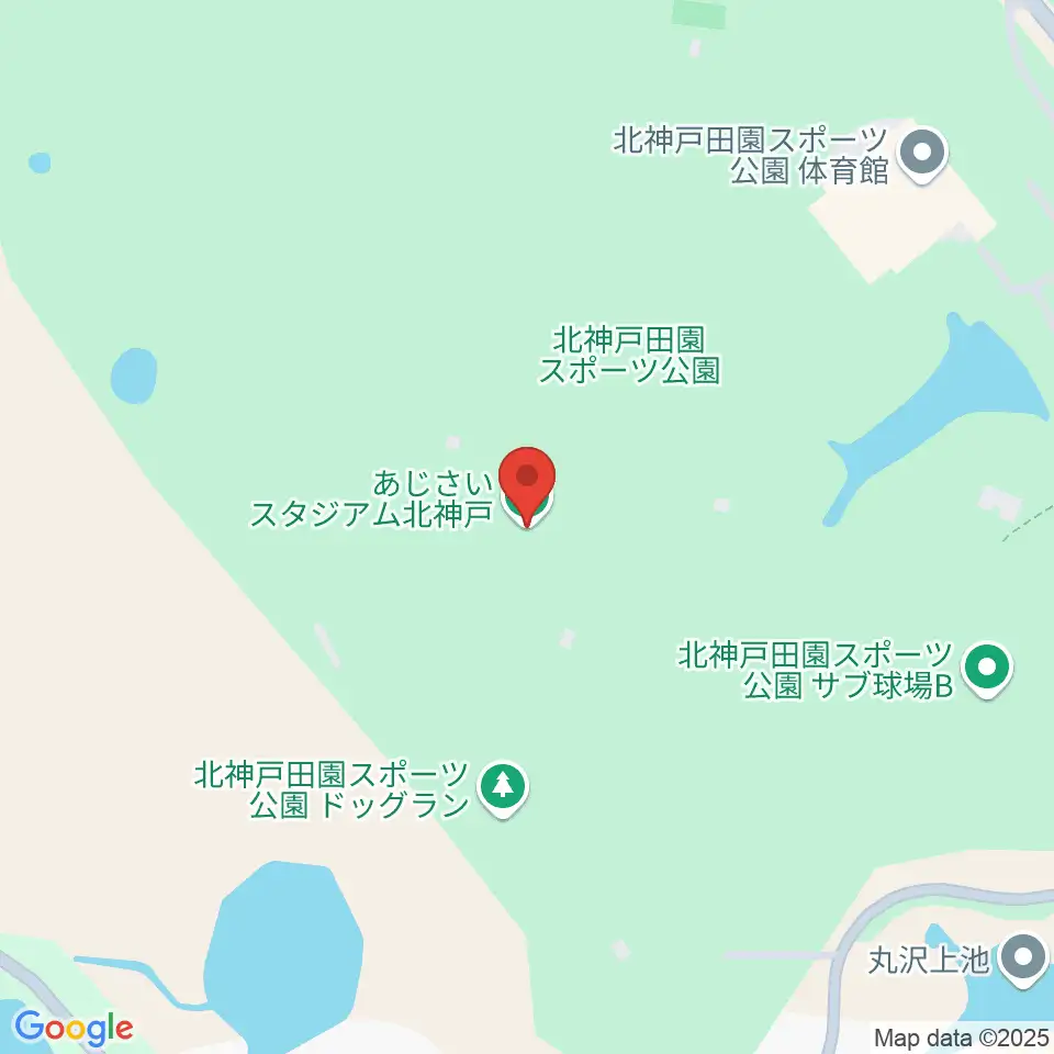 あじさいスタジアム北神戸周辺のホテル一覧地図
