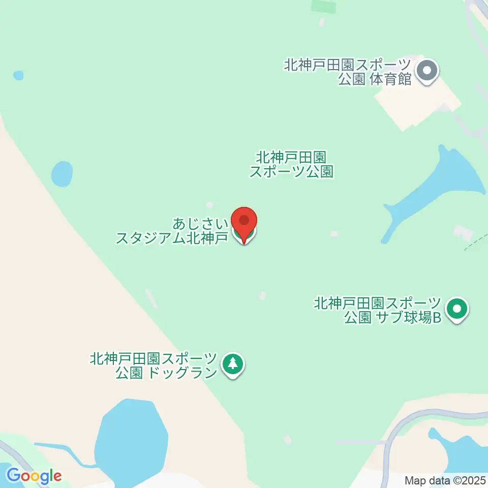 あじさいスタジアム北神戸周辺のホテル一覧地図