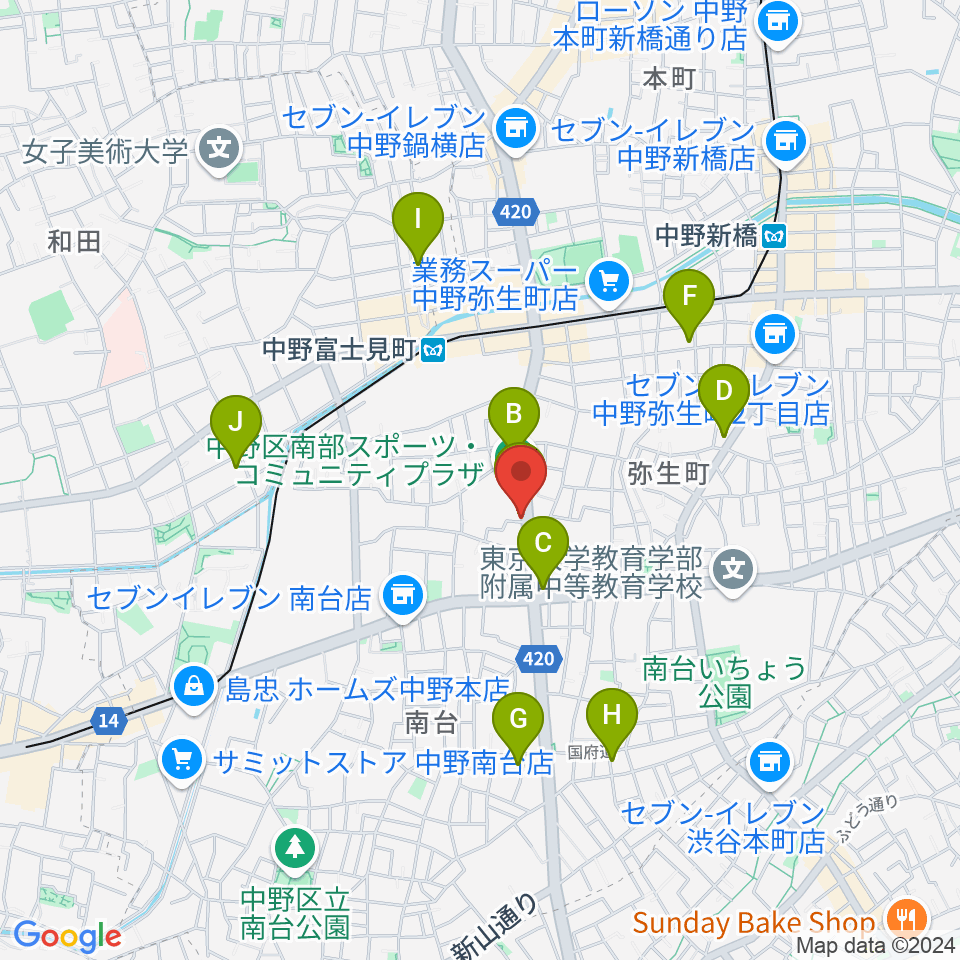 Studio Move 705周辺のホテル一覧地図