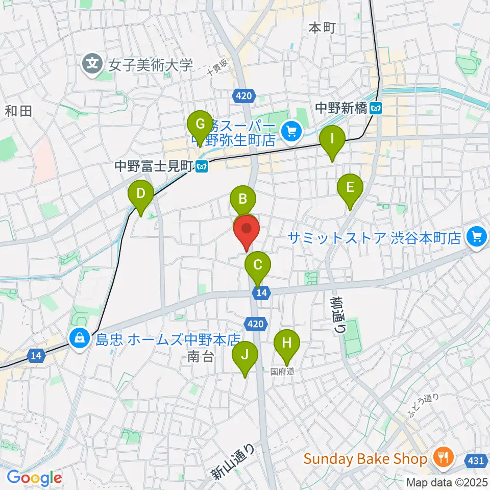 Studio Move 705周辺のホテル一覧地図