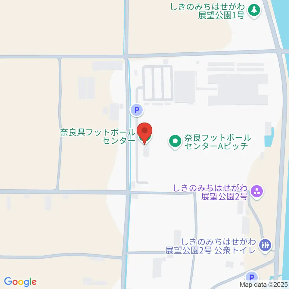 奈良県フットボールセンター周辺のホテル一覧地図