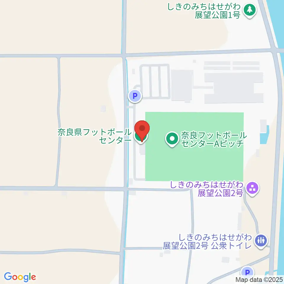 奈良県フットボールセンター周辺のホテル一覧地図