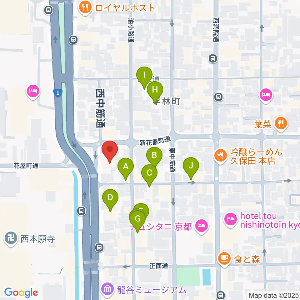 風俗博物館周辺のホテル一覧地図