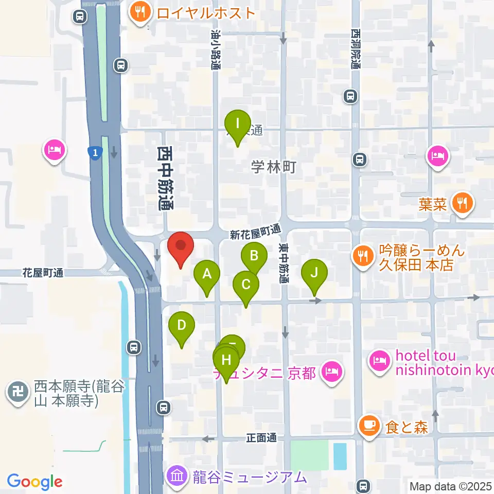 風俗博物館周辺のホテル一覧地図