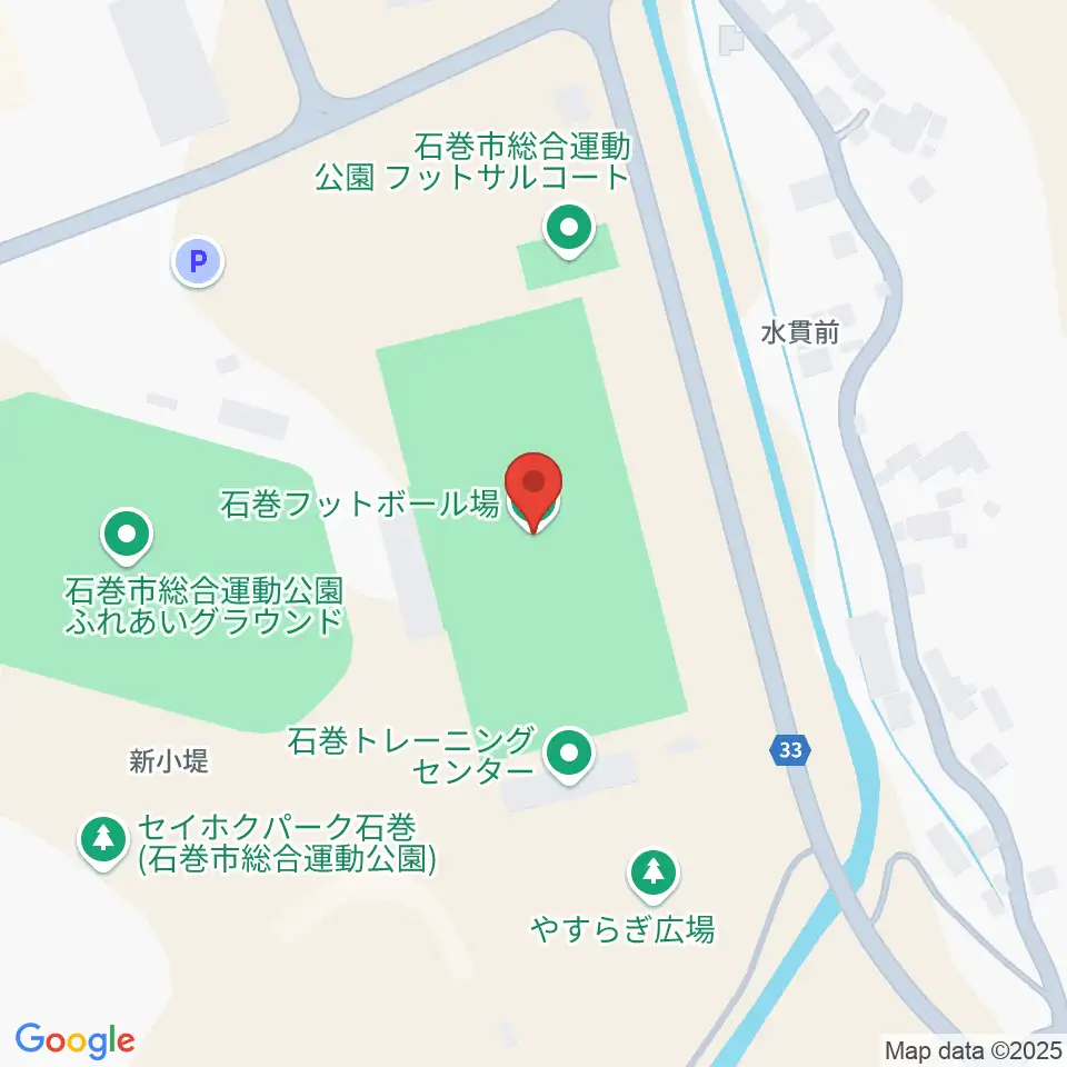 石巻フットボール場周辺のホテル一覧地図
