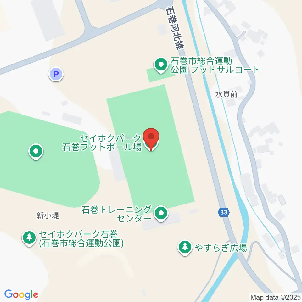 石巻フットボール場周辺のホテル一覧地図