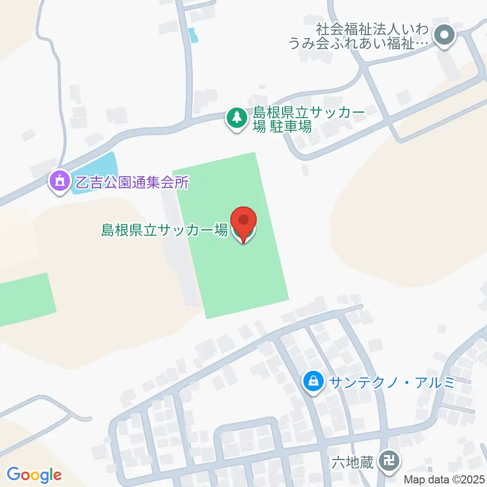 島根県立サッカー場周辺のホテル一覧地図