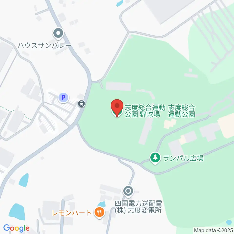 志度総合運動公園野球場周辺のホテル一覧地図