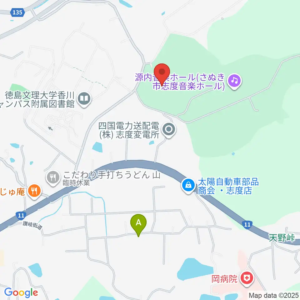 志度総合運動公園野球場周辺のホテル一覧地図