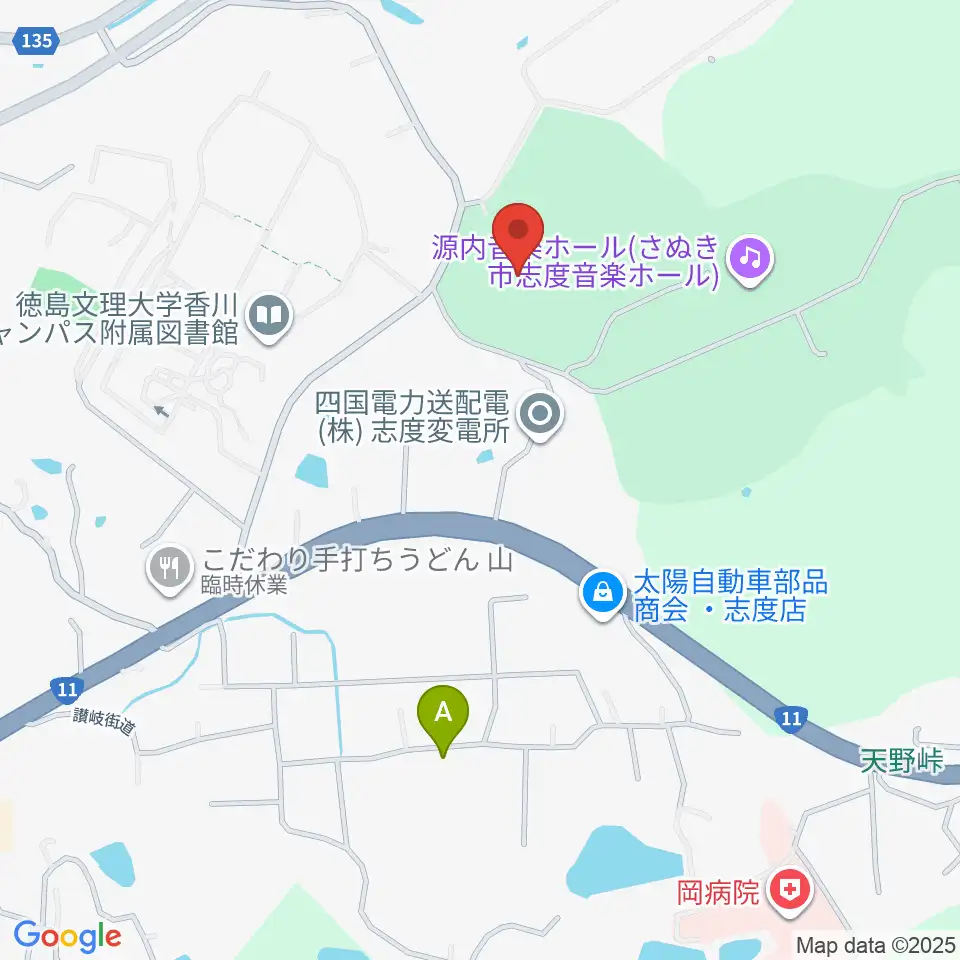 志度総合運動公園野球場周辺のホテル一覧地図