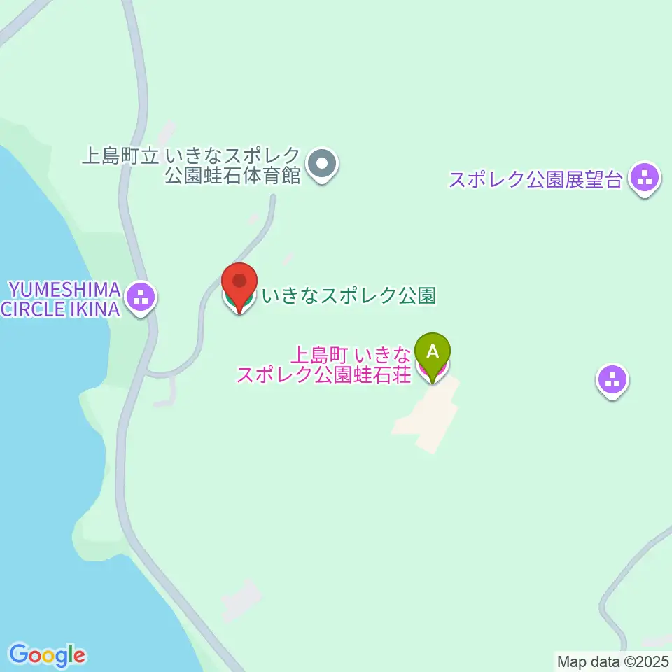 上島町いきなスポレク公園野球場周辺のホテル一覧地図