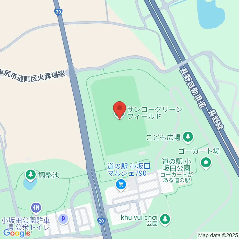 サンコーグリーンフィールド周辺のホテル一覧地図