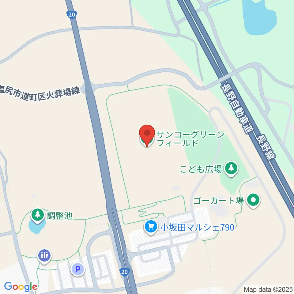 サンコーグリーンフィールド周辺のホテル一覧地図