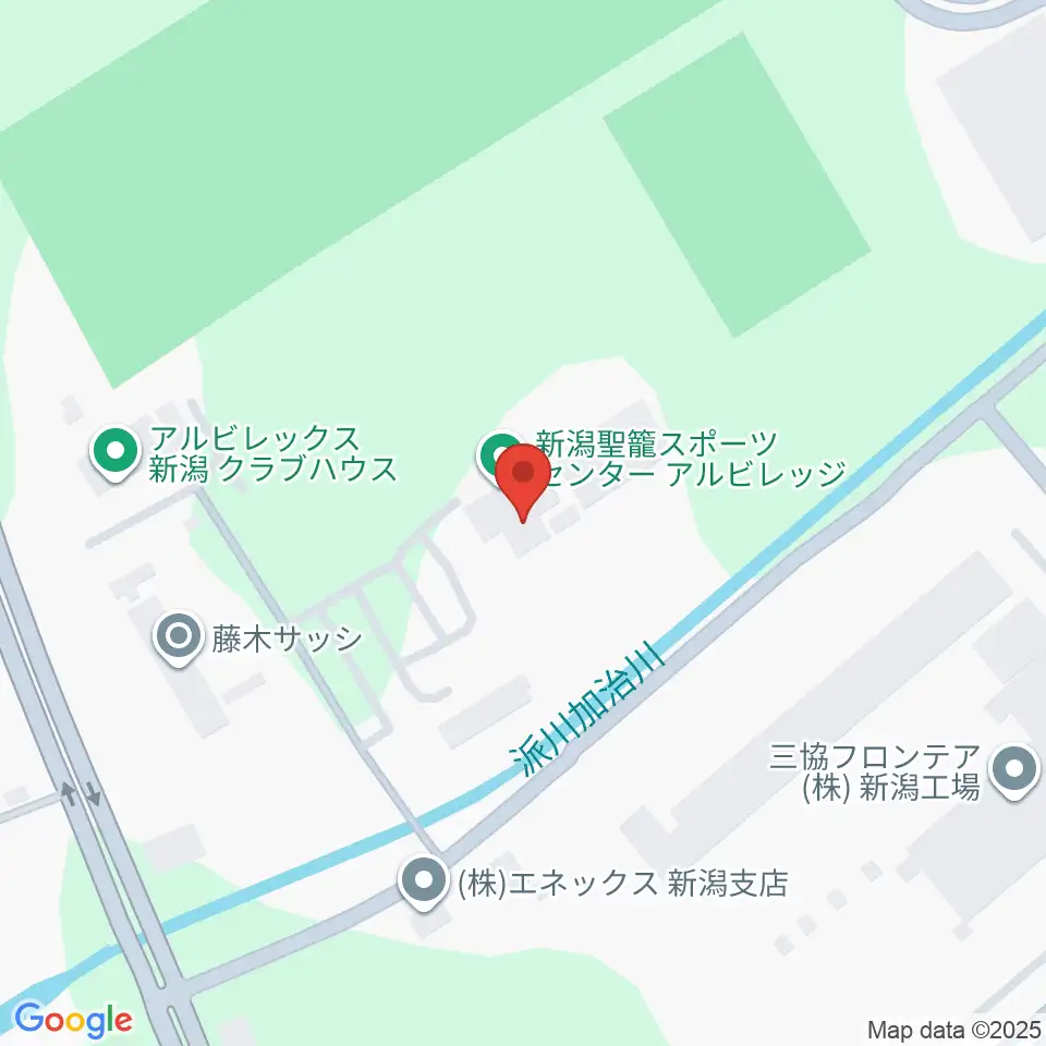 新潟聖籠スポーツセンターアルビレッジ周辺のホテル一覧地図