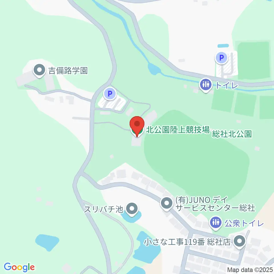 総社北公園陸上競技場周辺のホテル一覧地図