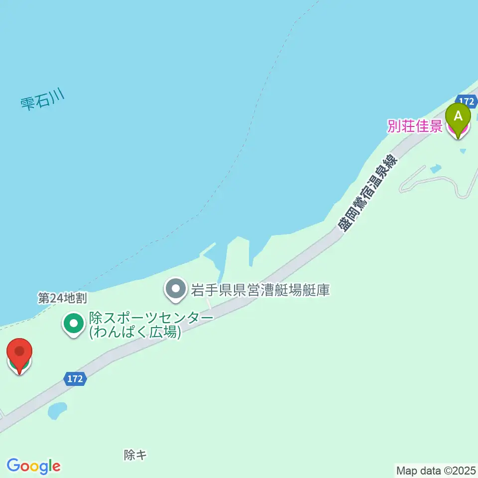 盛岡市立つなぎ多目的運動場周辺のホテル一覧地図