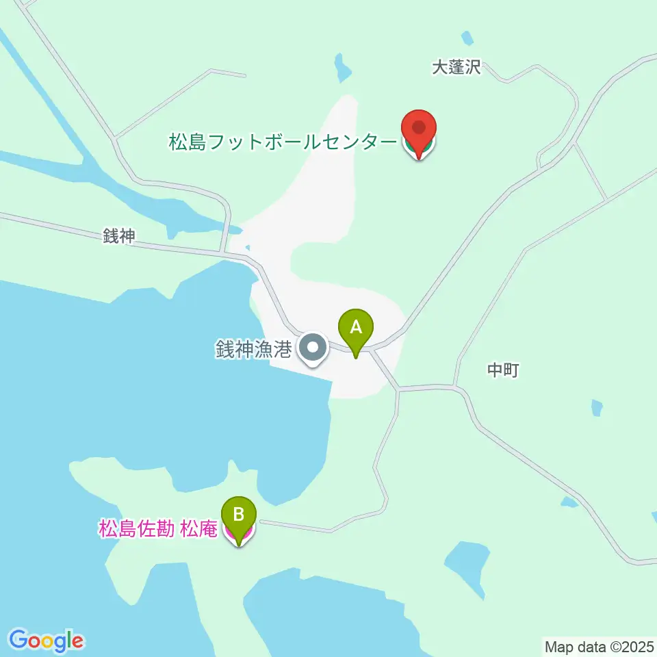 松島フットボールセンター周辺のホテル一覧地図