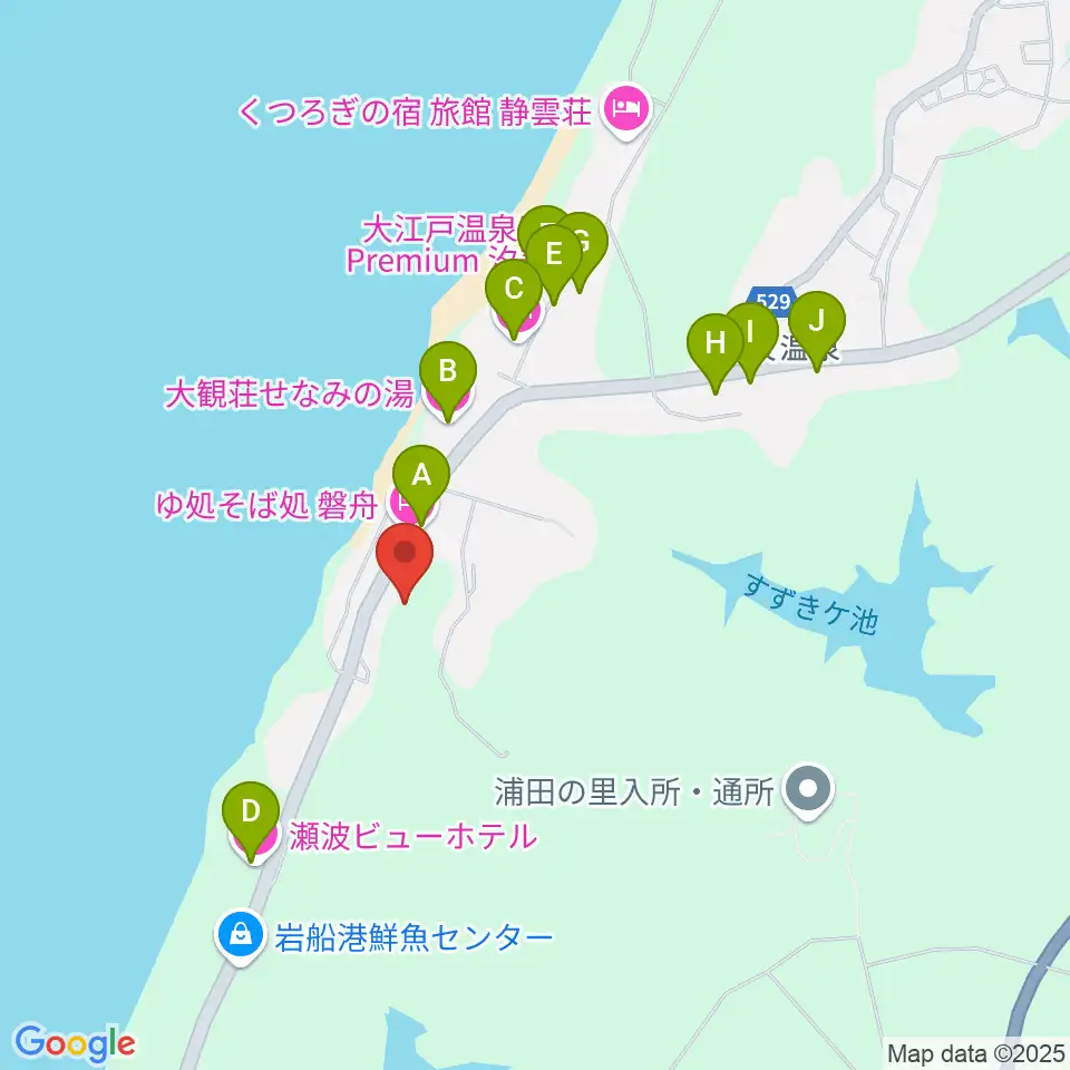 ブルボンスケートパーク村上周辺のホテル一覧地図