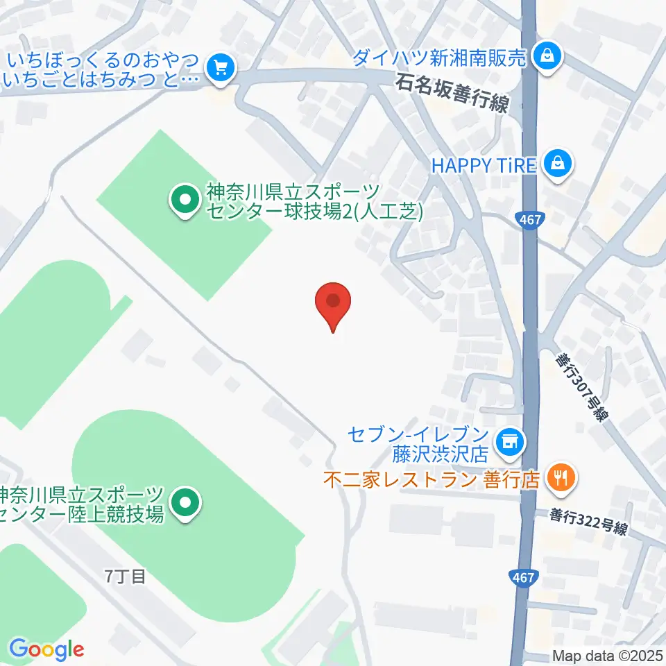 アサンテスポーツパーク球技場周辺のホテル一覧地図