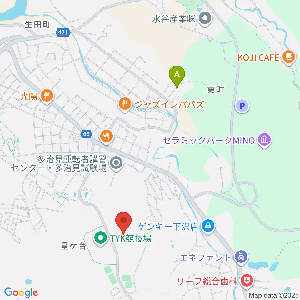TYKスケートボードバーク周辺のホテル一覧地図