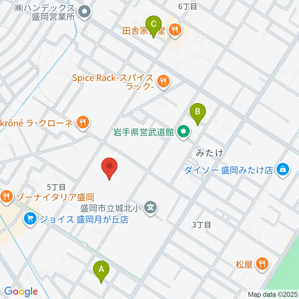 フジスイアイスリンクいわて周辺のホテル一覧地図