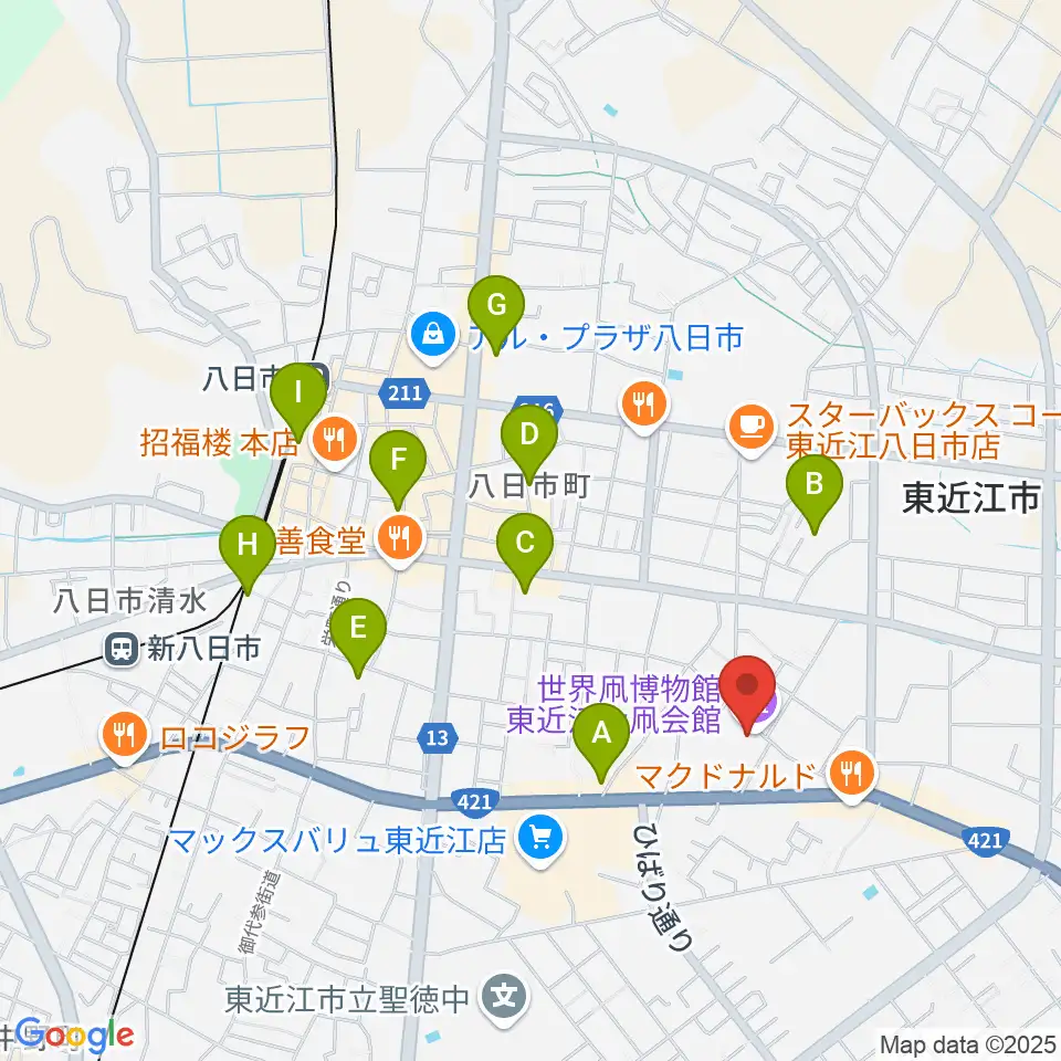 世界凧博物館 東近江大凧会館周辺のホテル一覧地図