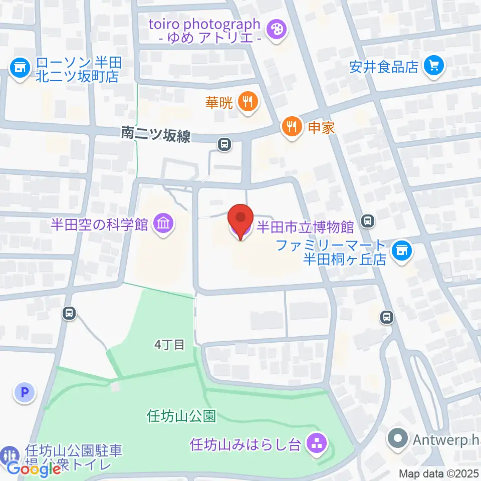 半田市立博物館周辺のホテル一覧地図