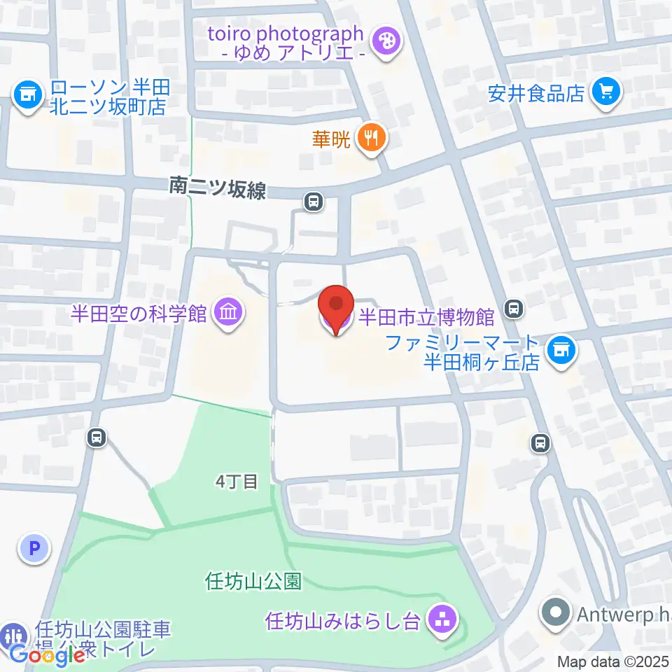 半田市立博物館周辺のホテル一覧地図