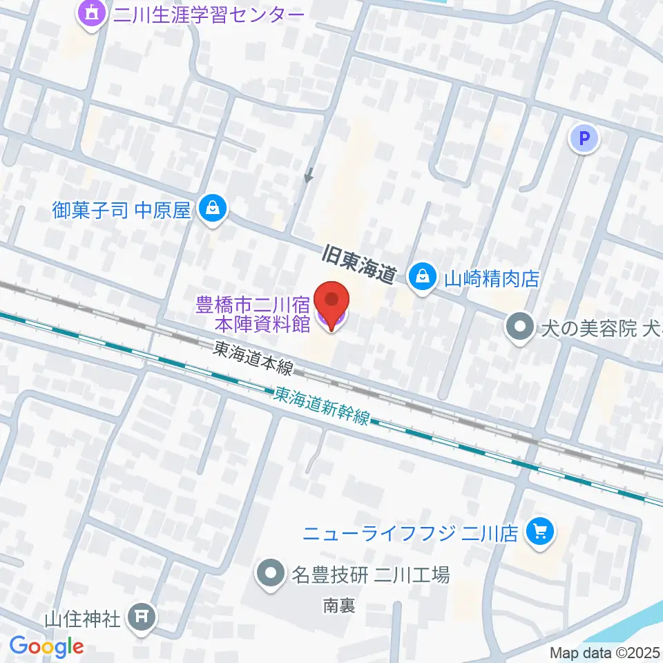 豊橋市二川宿本陣資料館周辺のホテル一覧地図