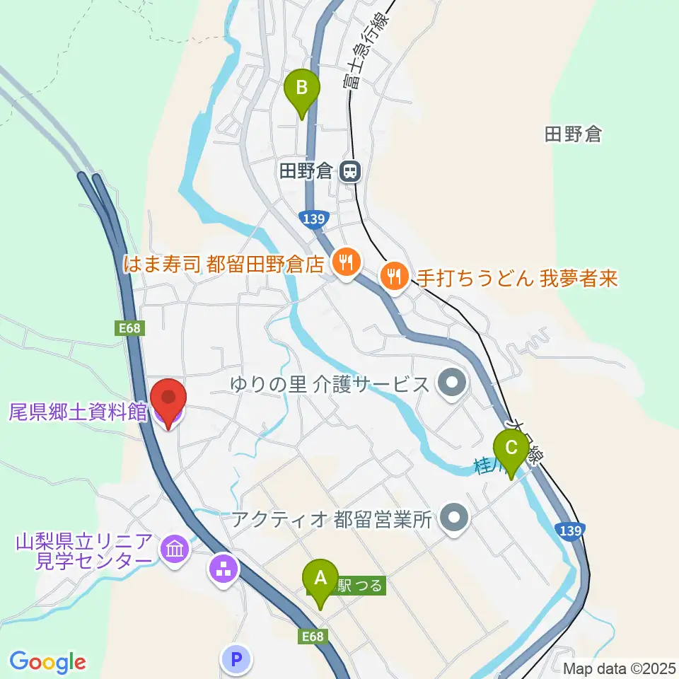尾県郷土資料館周辺のホテル一覧地図