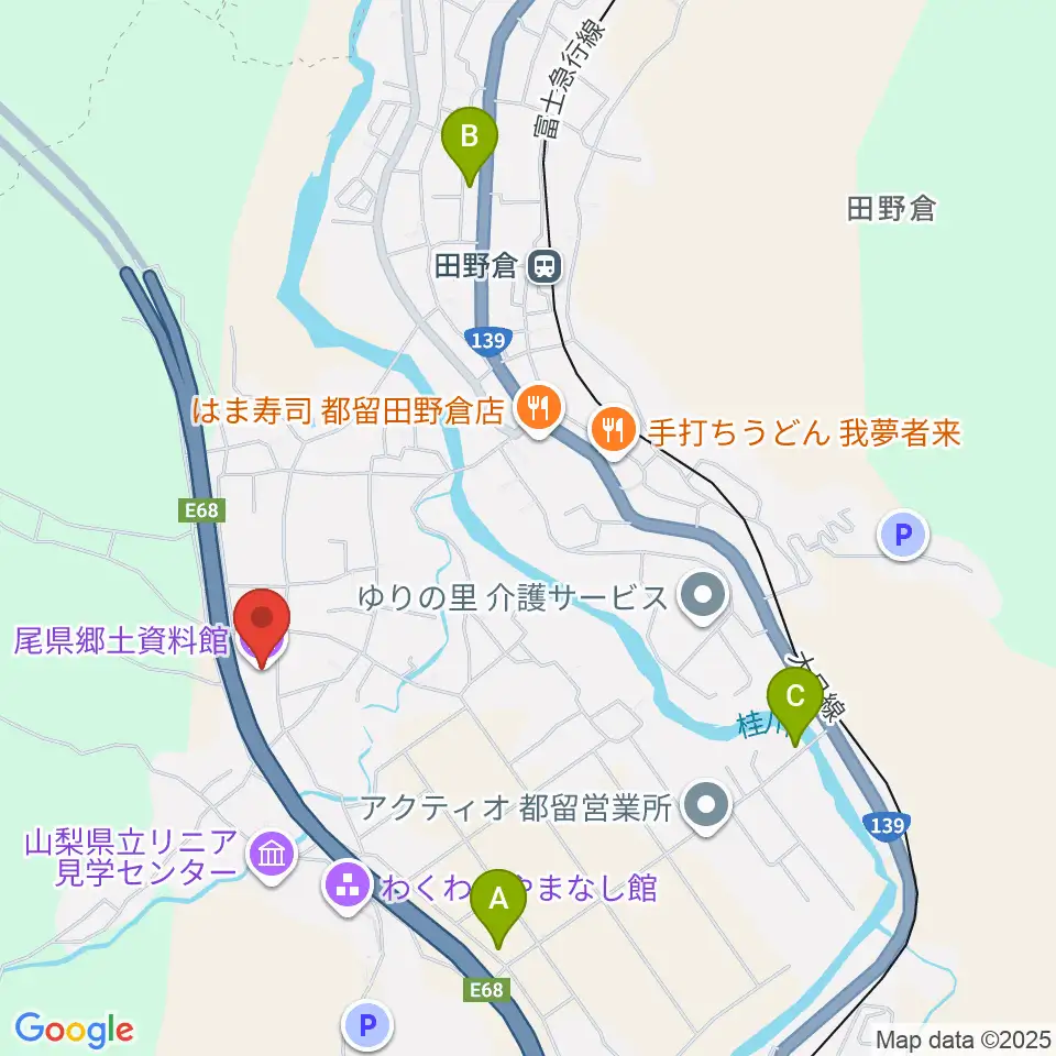 尾県郷土資料館周辺のホテル一覧地図