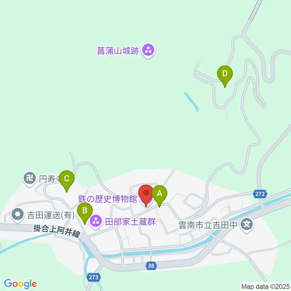 鉄の歴史博物館周辺のホテル一覧地図
