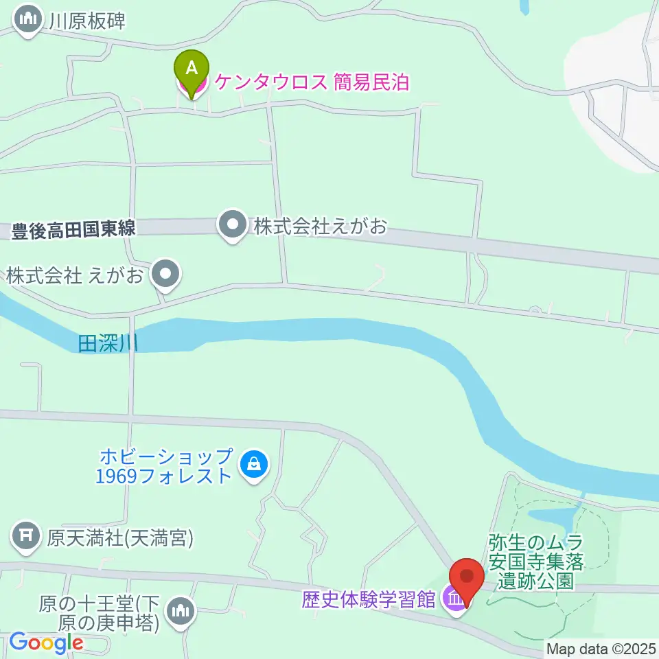 弥生のムラ国東市歴史体験学習館周辺のホテル一覧地図