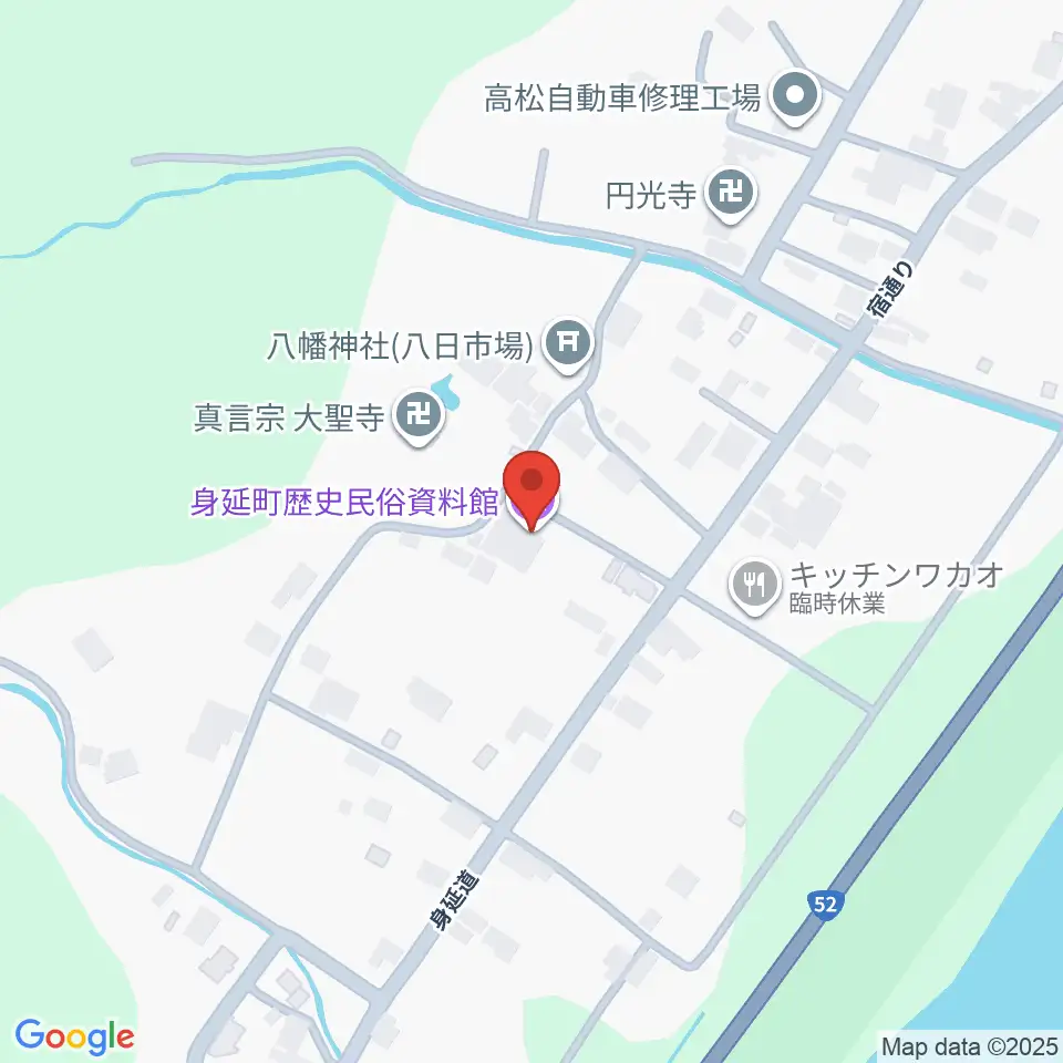 身延町歴史民俗資料館周辺のホテル一覧地図