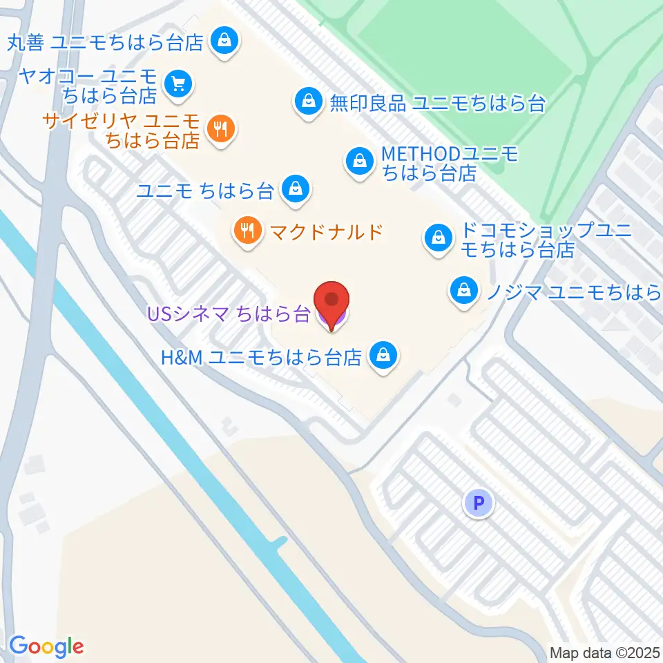 USシネマちはら台周辺のホテル一覧地図