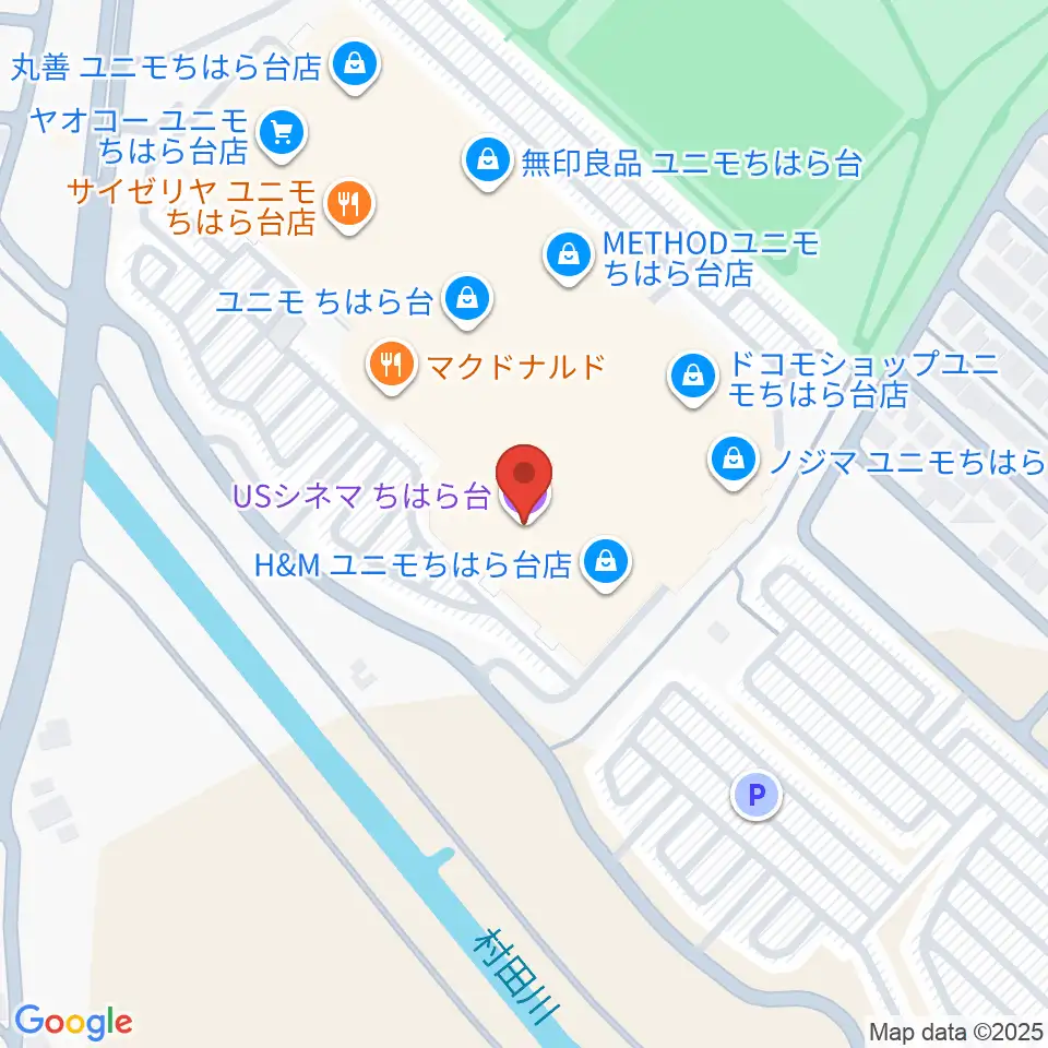 USシネマちはら台周辺のホテル一覧地図