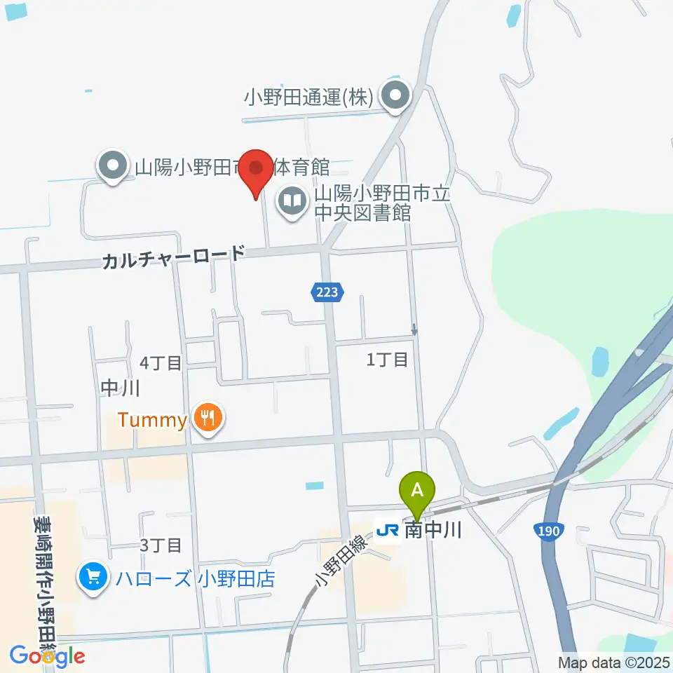 山陽小野田市歴史民俗資料館周辺のホテル一覧地図