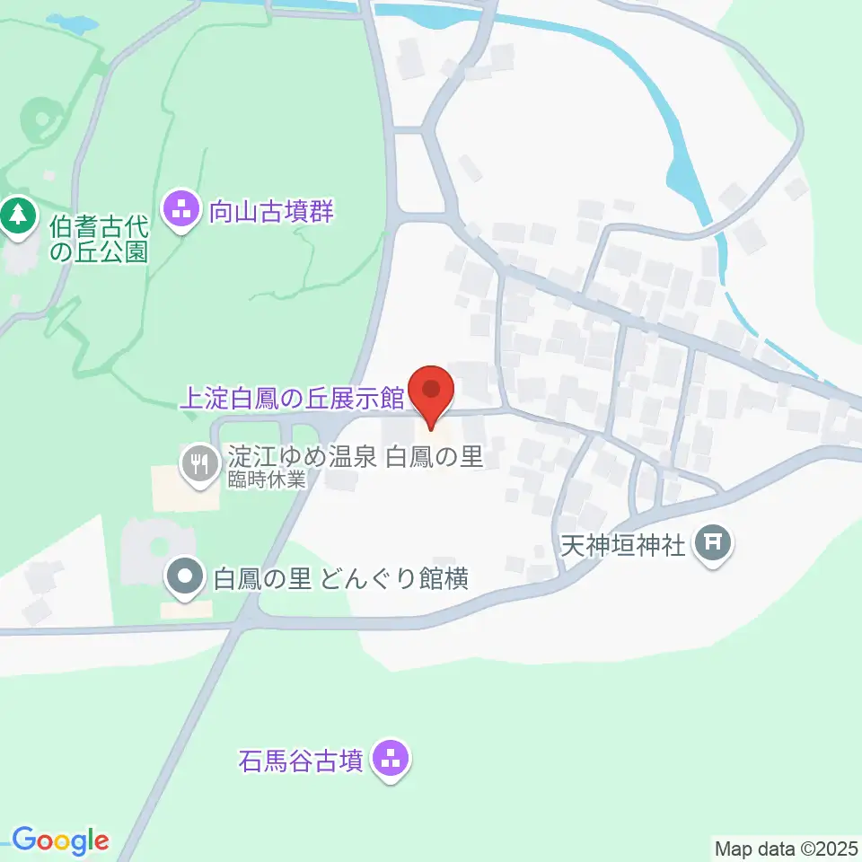 上淀白鳳の丘展示館周辺のホテル一覧地図