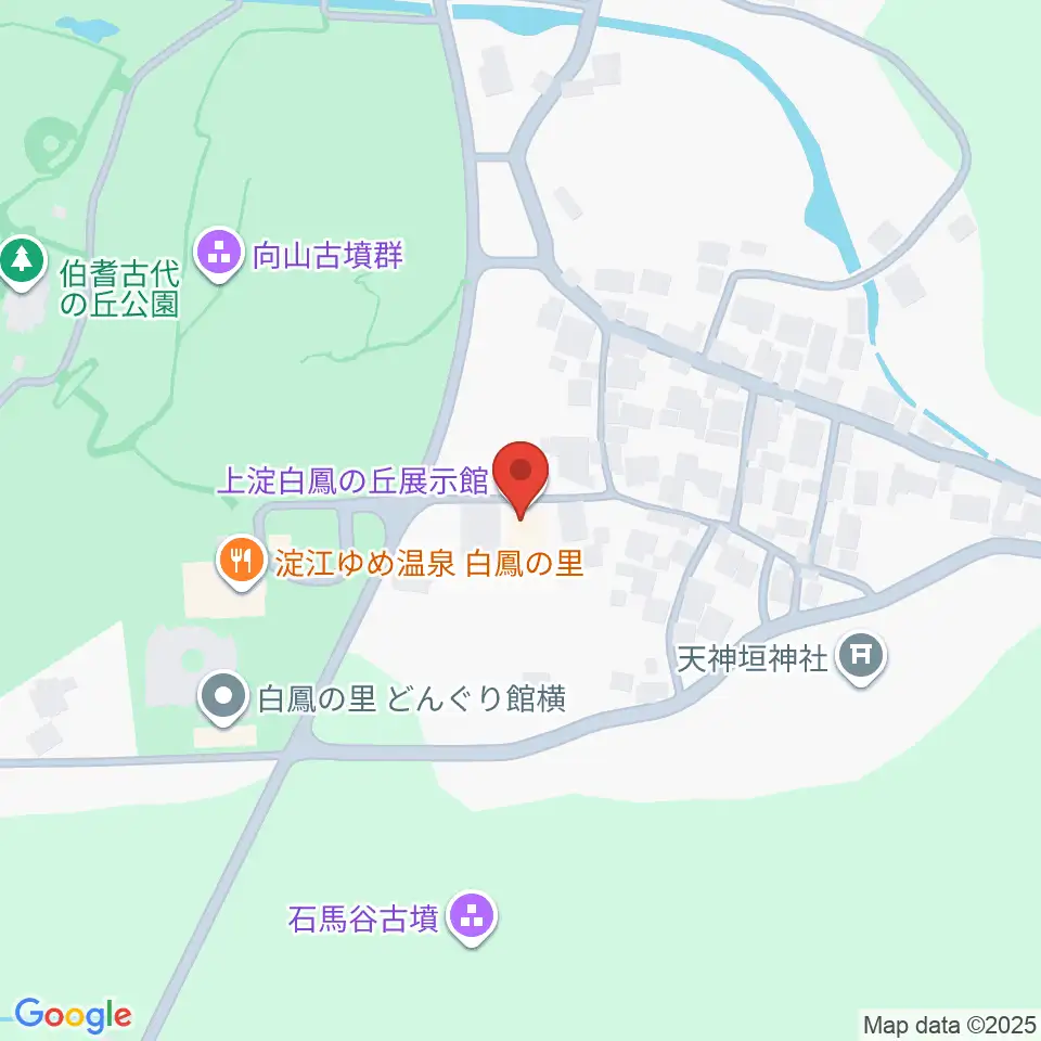 上淀白鳳の丘展示館周辺のホテル一覧地図