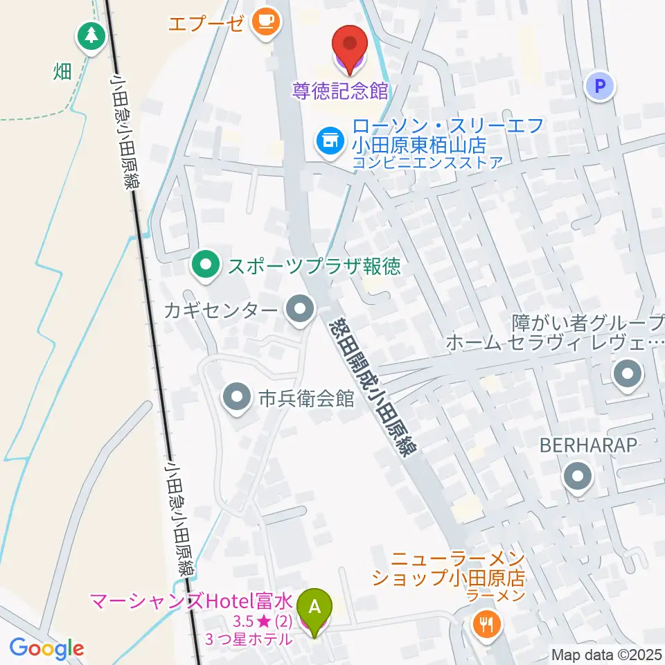小田原市尊徳記念館周辺のホテル一覧地図