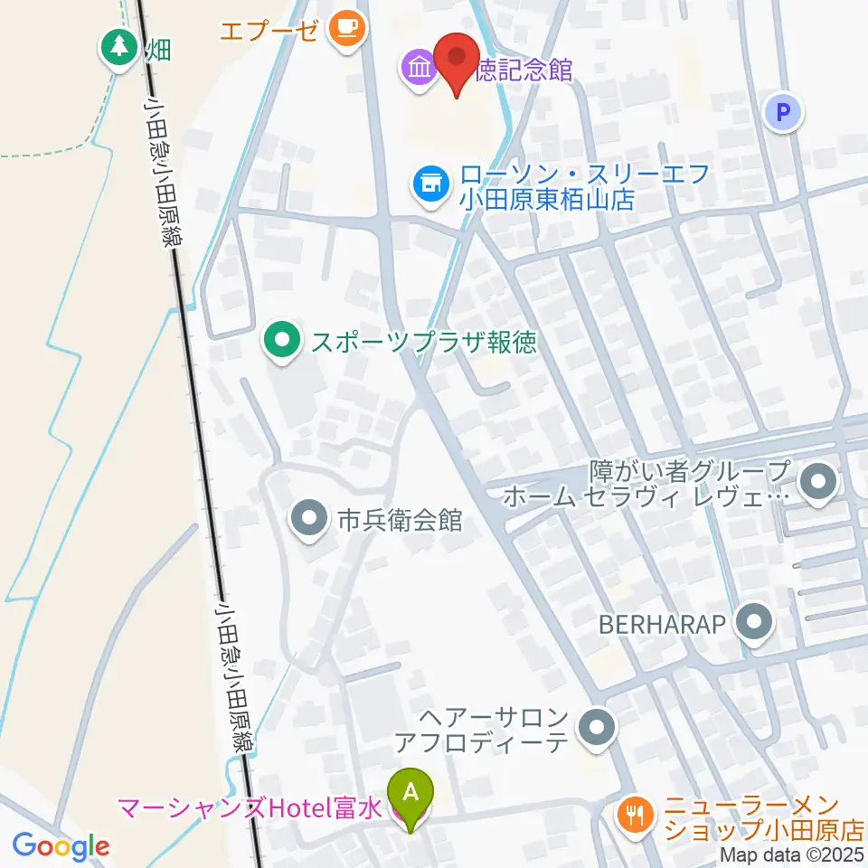 小田原市尊徳記念館周辺のホテル一覧地図