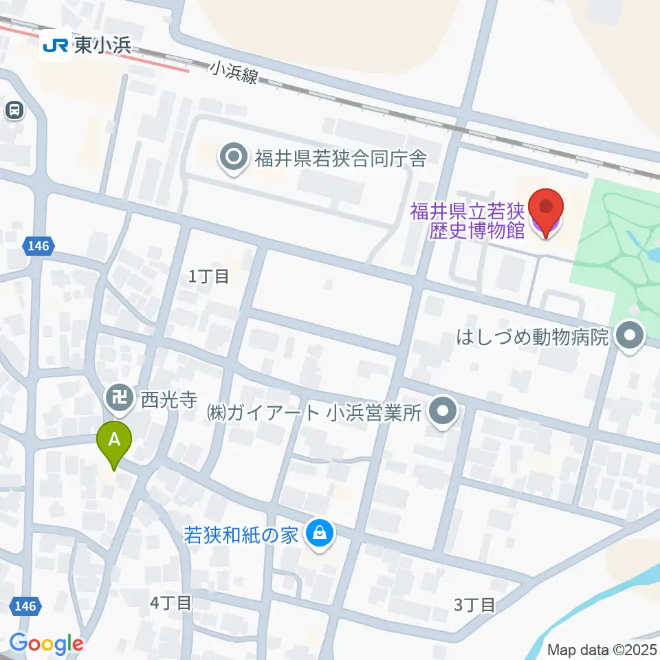 福井県立若狭歴史博物館周辺のホテル一覧地図