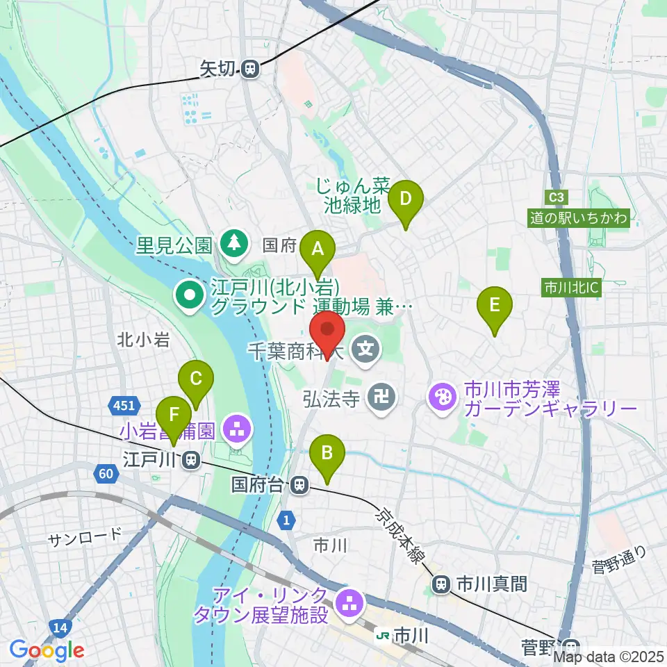 和洋女子大学文化資料館周辺のホテル一覧地図