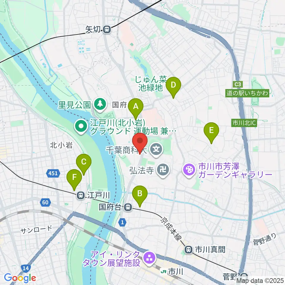 和洋女子大学文化資料館周辺のホテル一覧地図