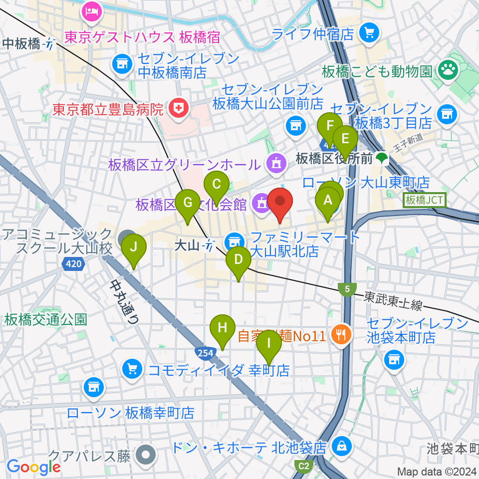 ダボスタジオ周辺のホテル一覧地図