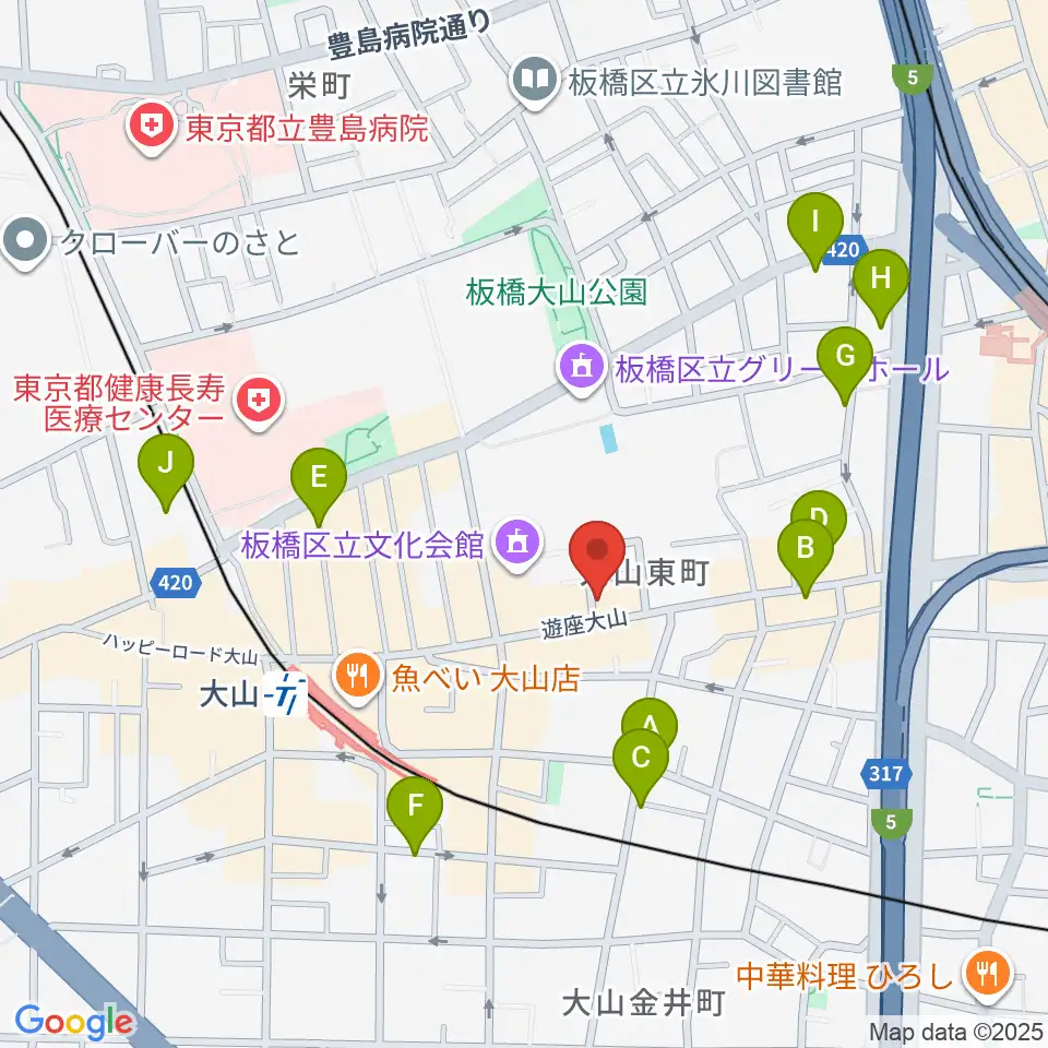 ダボスタジオ周辺のホテル一覧地図