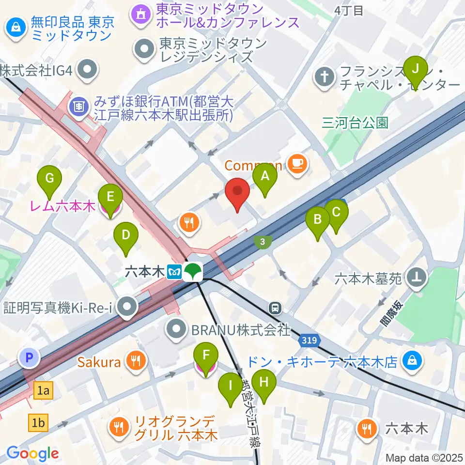 YOSHIMOTO ROPPONGI THEATER周辺のホテル一覧地図
